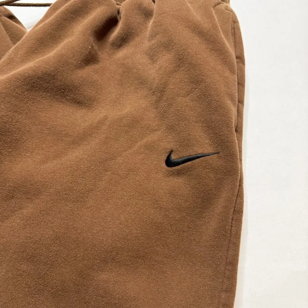 Nike Brown Fleece jogger pants size medium
